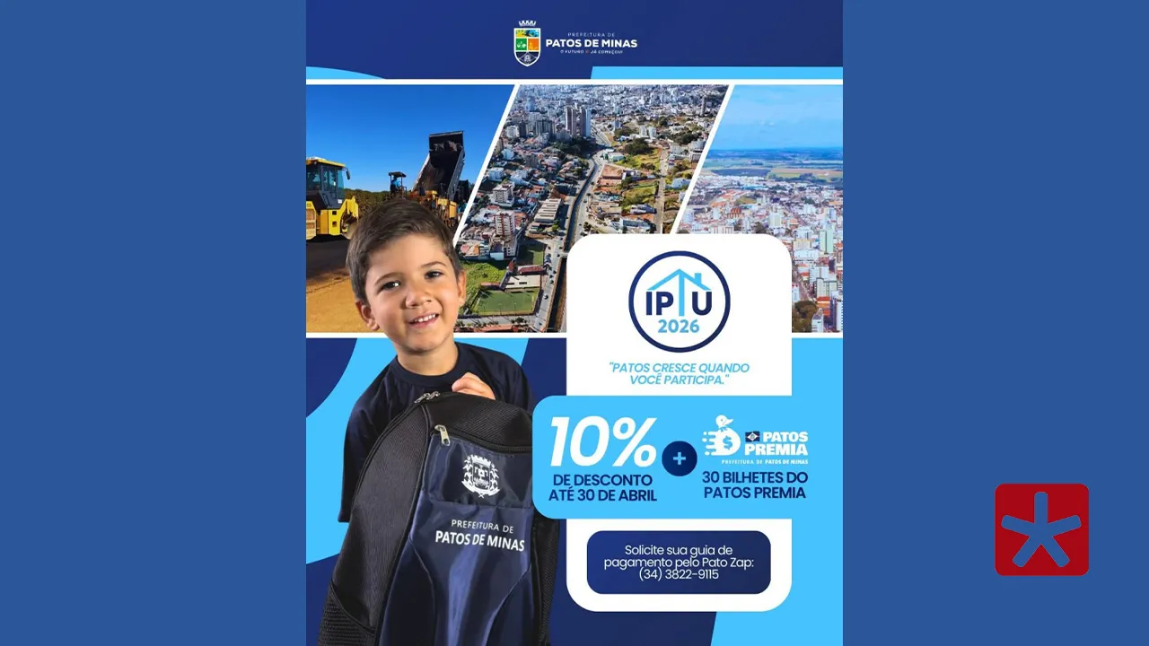 Prefeitura destaca benefícios do IPTU e oferece descontos para pagamento antecipado