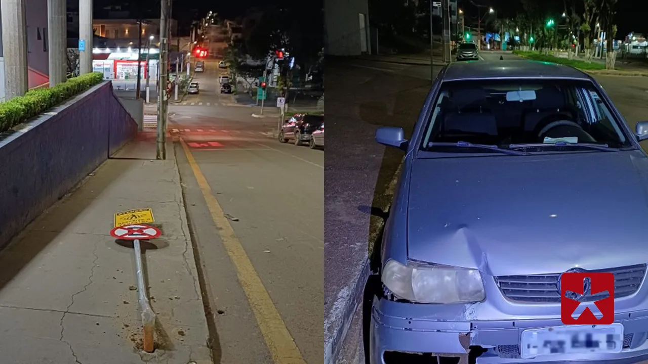 Suspeito de furtar carro é preso após perseguição e batida em Patrocínio