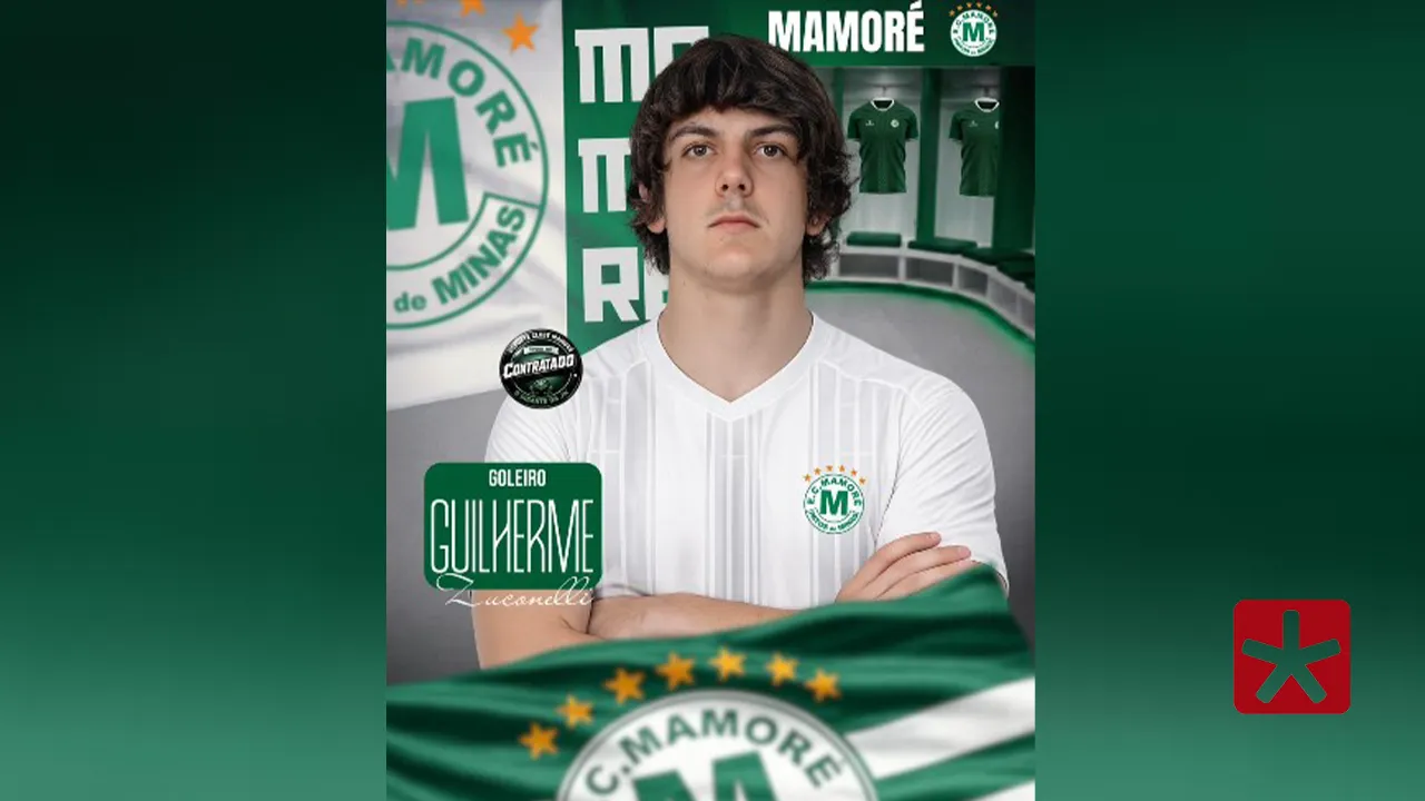 Mamoré anuncia contratação do goleiro Guilherme Zuconelli para o Módulo II do Mineiro