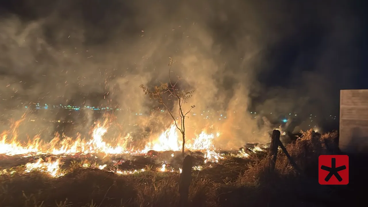 Incêndio atinge área com cerca de 10 hectares em Patos de Minas
